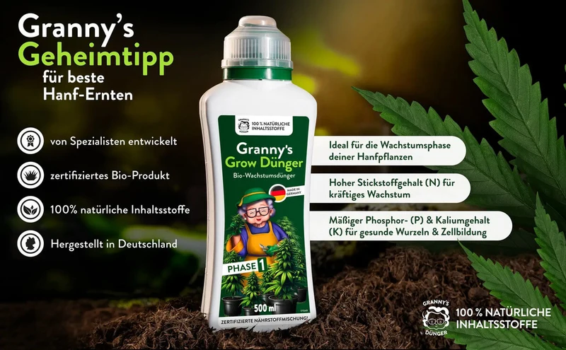 Organischer Grow Dünger – Der perfekte Nährstoffmix für Hanfplanzen