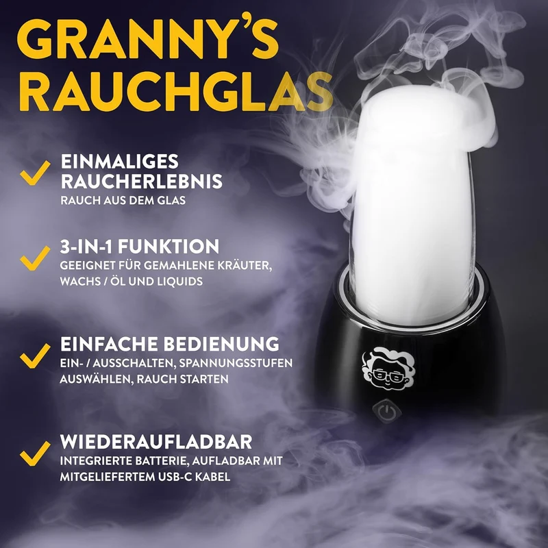 Granny’s Elektrische Bong – Stylisches Rauchglas mit Power