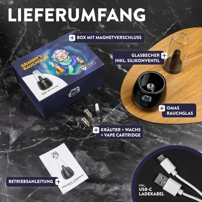 Granny’s Elektrische Bong – Stylisches Rauchglas mit Power