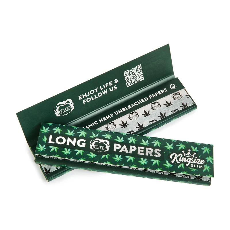 Granny's Organic Slim Long Papers | aus Hanf 45 mm | Grün