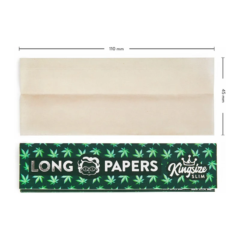 Granny's Organic Slim Long Papers | aus Hanf 45 mm | Grün