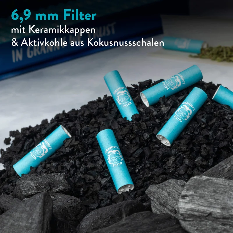 Aktivkohlefilter 7 mm – Vegane Slim Filter