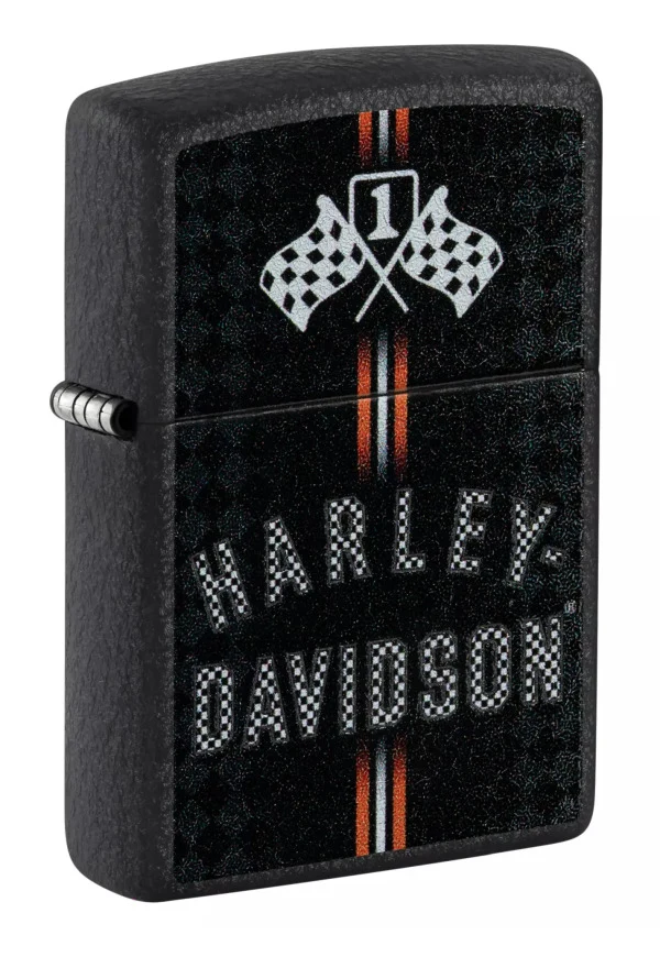 Zippo Harley Davidson Racing Flags