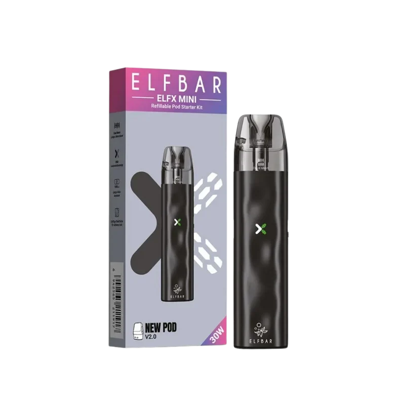 Elfbar - ELFX Mini 2.0 Refillable Pod Kit - Black