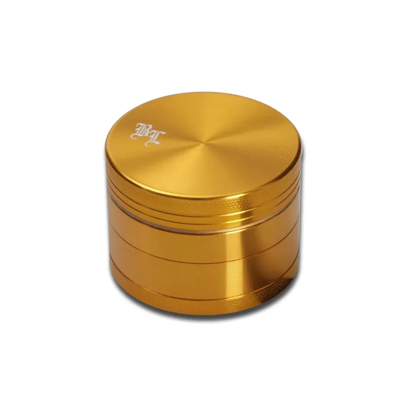 Black Leaf® Aluminium Grinder, 4-teilig, Gold, 50mm