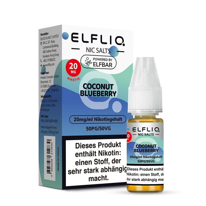 ELFLIQ 20mg/ml Coconut Blueberry