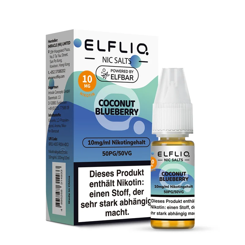 ELFLIQ 10mg/ml Coconut Blueberry