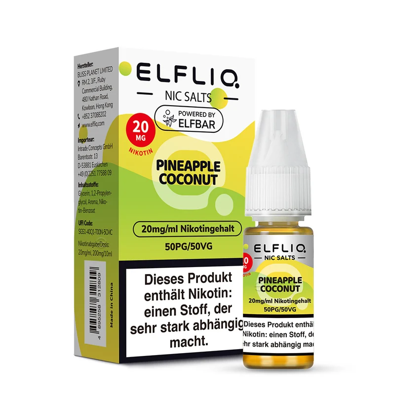 ELFLIQ 20mg/ml Pineapple Coconut