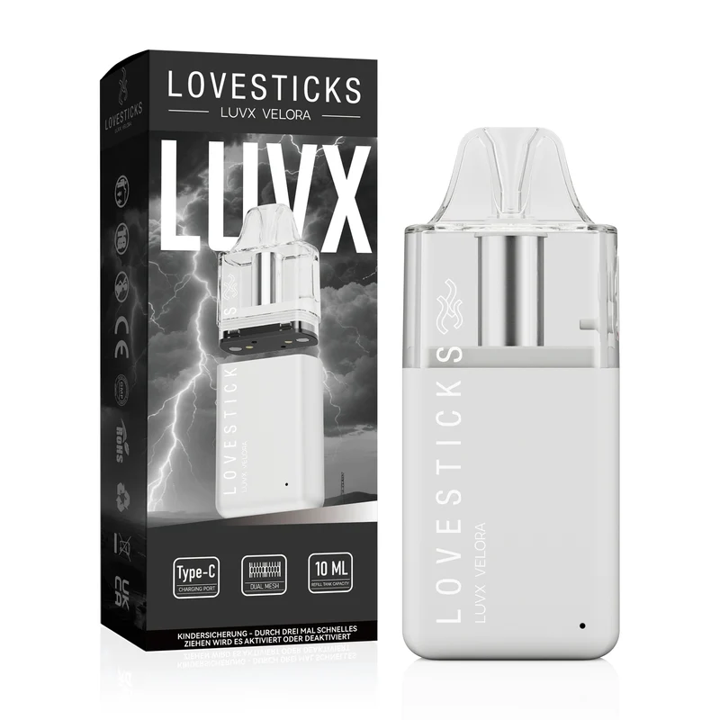 LUVX VELORA Pod Kit 10ml - Refill - White - kurzfristiger Aktionspreis
