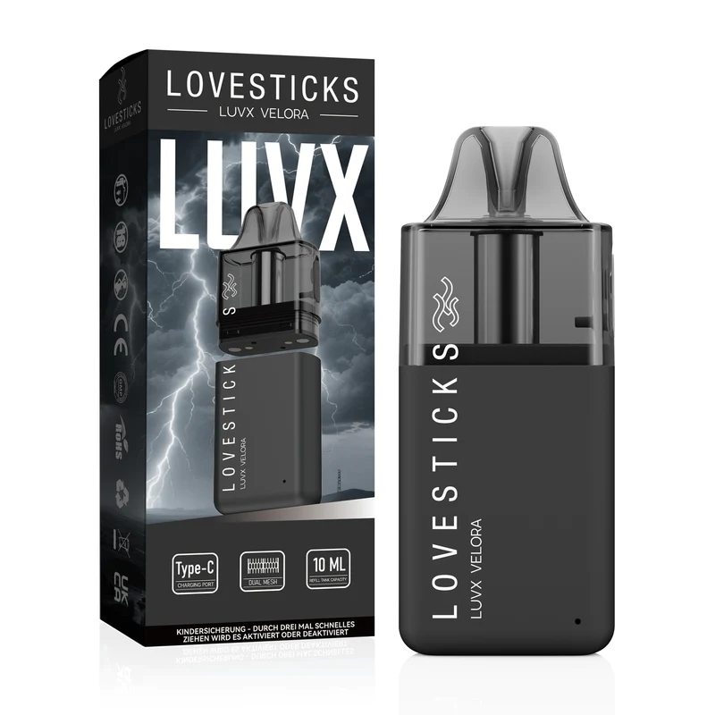 LUVX VELORA Pod Kit 10ml - Refill - Black - kurzfristiger Aktionspreis