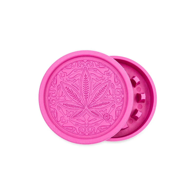 FireFlow Hemp Grinder «Trance Leaf» 5.5 cm 2-teilig (8 Stk.)
