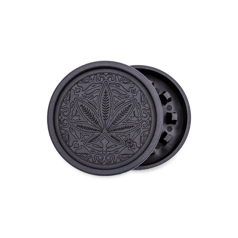 FireFlow Hemp Grinder «Trance Leaf» 5.5 cm 2-teilig (8 Stk.)