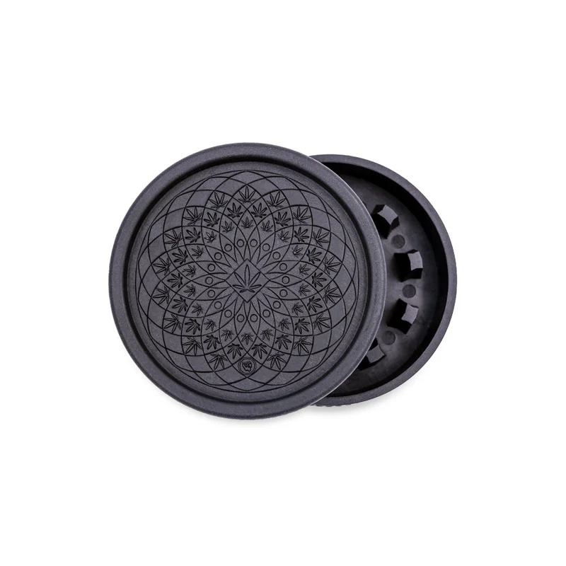 FireFlow Hemp Grinder «Leaf Pattern» 5.5 cm 2-teilig (8 Stk.)