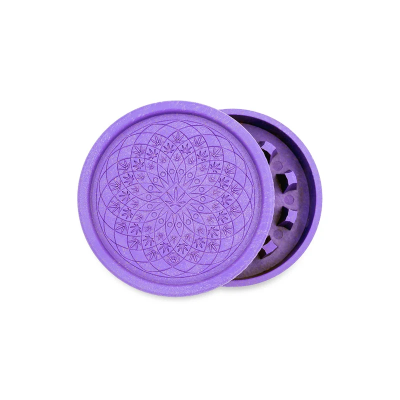 FireFlow Hemp Grinder «Leaf Pattern» 5.5 cm 2-teilig (8 Stk.)