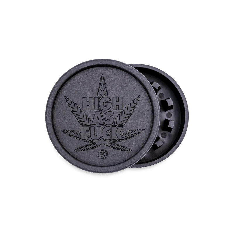 FireFlow Hemp Grinder «High as Fuck» 5.5 cm 2-teilig (8 Stk.)