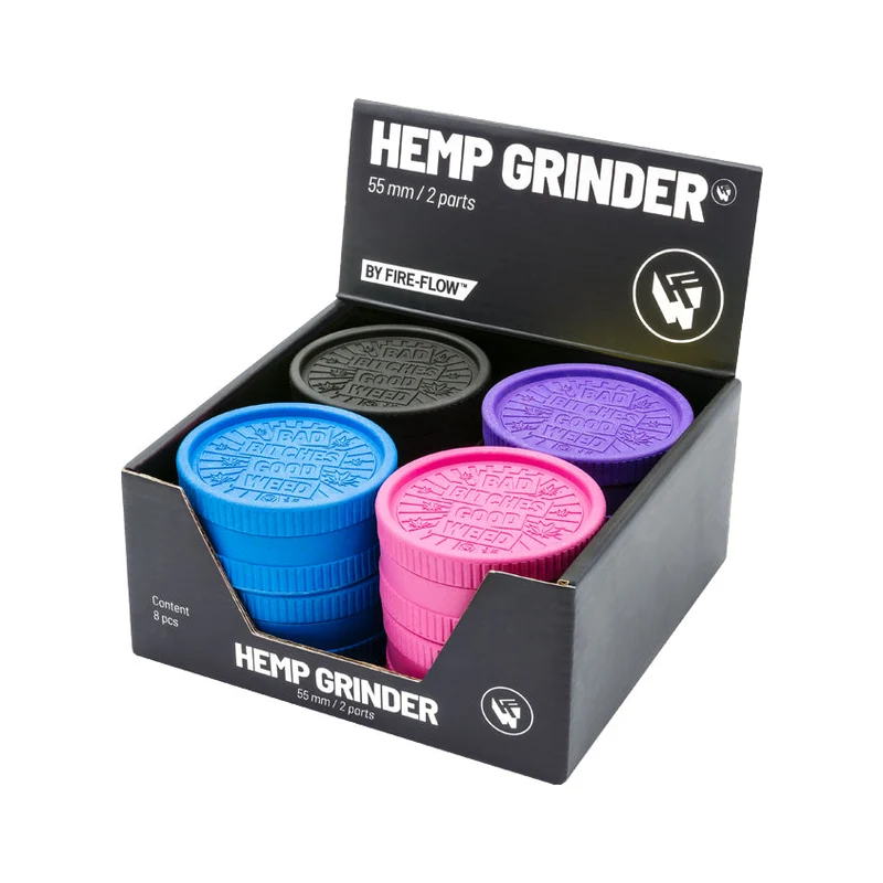 FireFlow Hemp Grinder «Bad Bitches» 5.5 cm 2-teilig (8 Stk.)