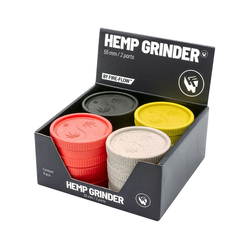 FireFlow Hemp Grinder «420 Yin Yang» 5.5 cm 2-teilig (8 Stk.)