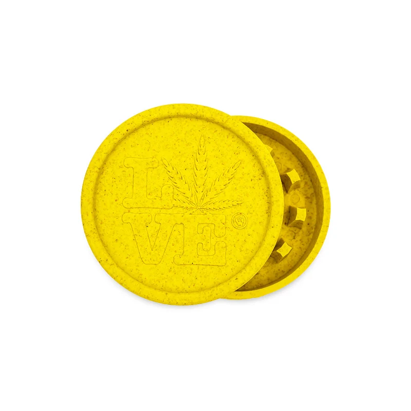 FireFlow Hemp Grinder «420 Love» 5.5 cm 2-teilig (8 Stk.)