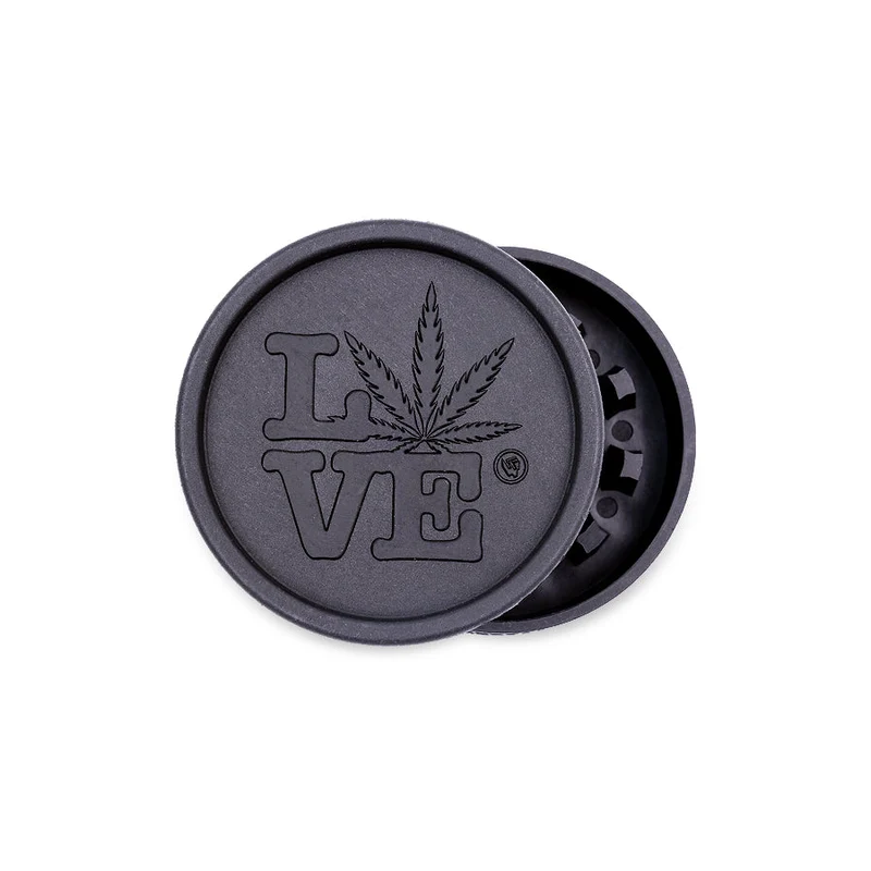 FireFlow Hemp Grinder «420 Love» 5.5 cm 2-teilig (8 Stk.)