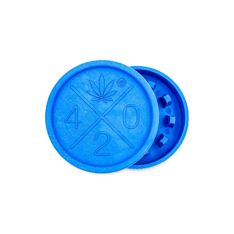 FireFlow Hemp Grinder «420 Logo» 5.5 cm 2-teilig (8 Stk.)
