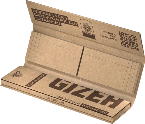 Gizeh Unbleached King Size Slim + Tips