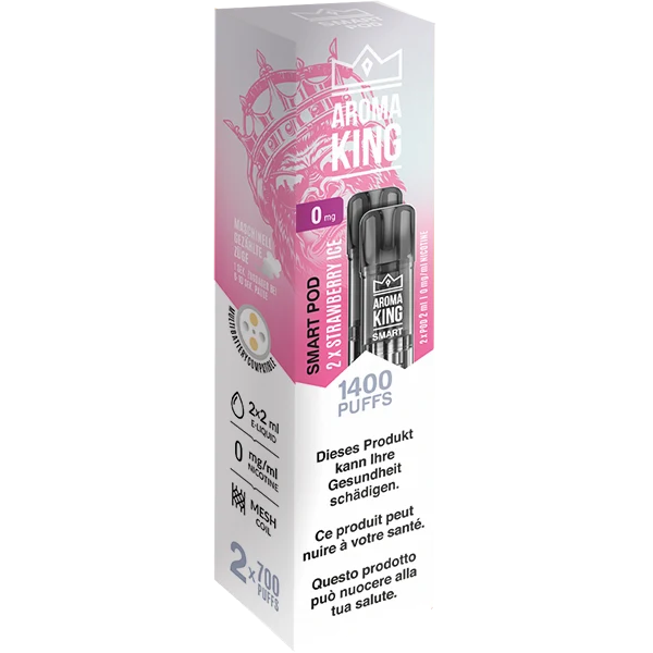 Aroma King SMART 2 Pods Strawberry Ice 0mg
