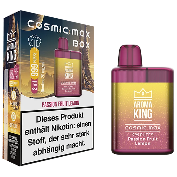 Aroma King Cosmic Max Box Passion Fruit Lemon 20mg