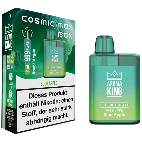 Aroma King Cosmic Max Box Sour Apple 20mg