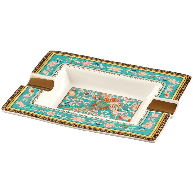 Angelo Zigarrenascher New Bone China, 2 Ablagen