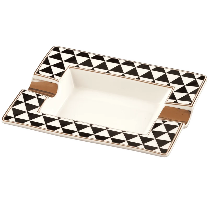 Angelo Zigarrenascher New Bone China, 2 Ablagen