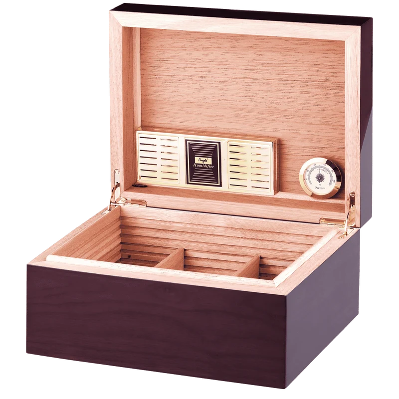 Angelo Humidor Echtholz Furnier, 75-100 Zigarren