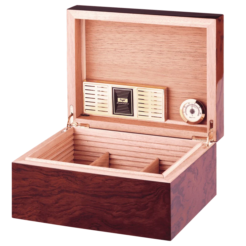 Angelo Humidor Echtholz Furnier, 75-100 Zigarren