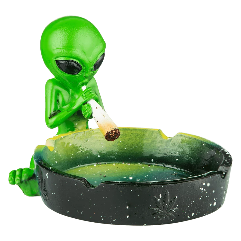 Alien Aschenbecher grün, Ø10cm