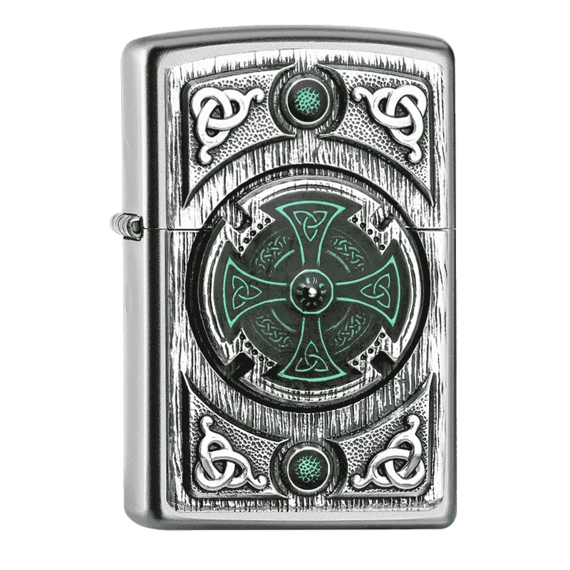 Zippo 2005167 Celtic Green Cross