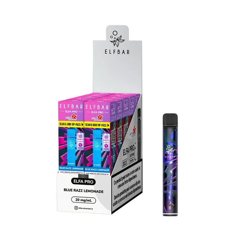 Elf Bar ELFA Pro Kit STP Black + Blue Razz Lemonade (2 ml)