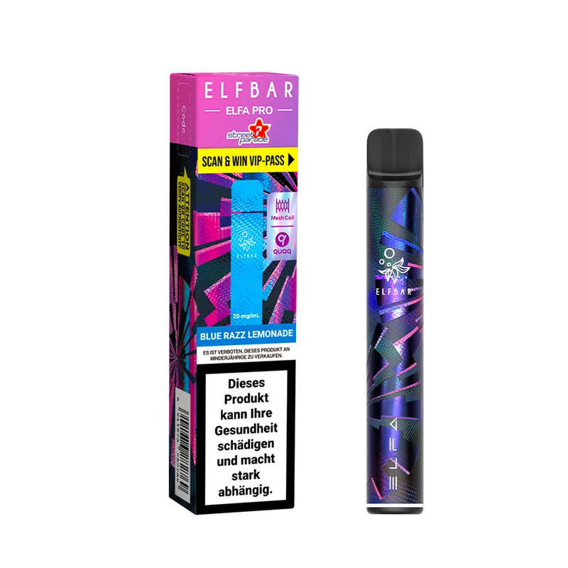 Elf Bar ELFA Pro Kit STP Black + Blue Razz Lemonade (2 ml)
