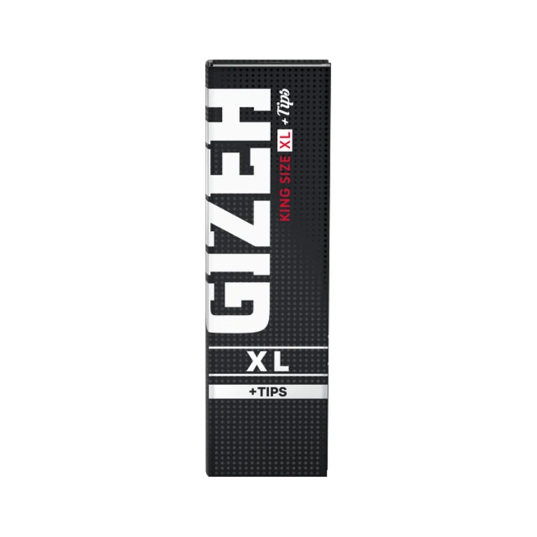 GIZEH Black King Size XL Papers + Tips – 26 Stück