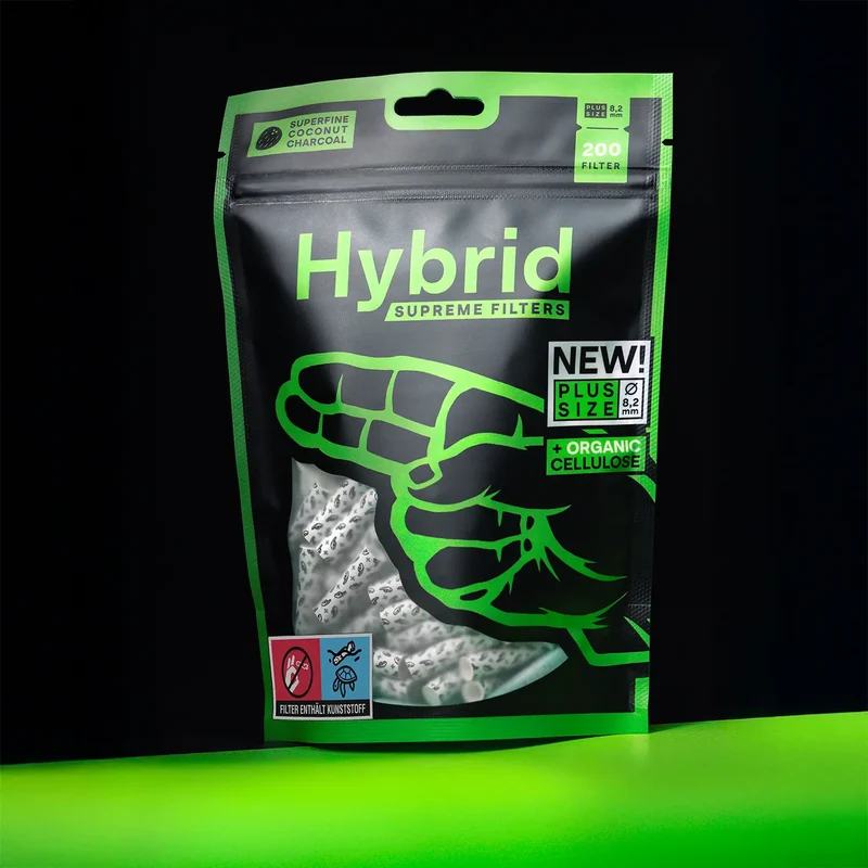 Hybrid Supreme Aktivkohlefilter Plus Size – Beutel (200 Stk.)