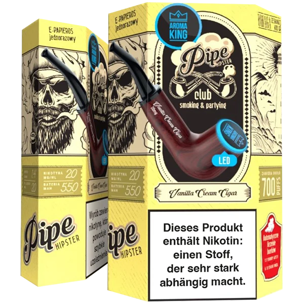 Aroma King Pipe Vanilla Cream Cigar 20mg