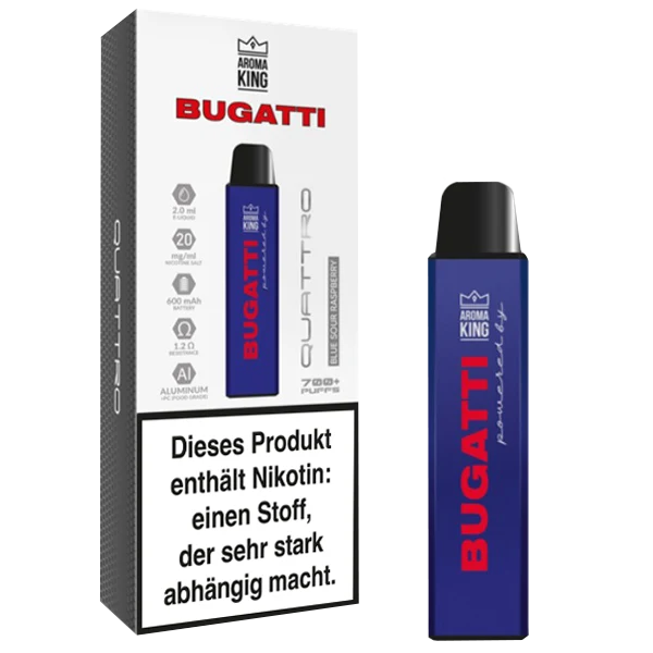 Aroma King Bugatti Quattro Blue Sour Raspberry