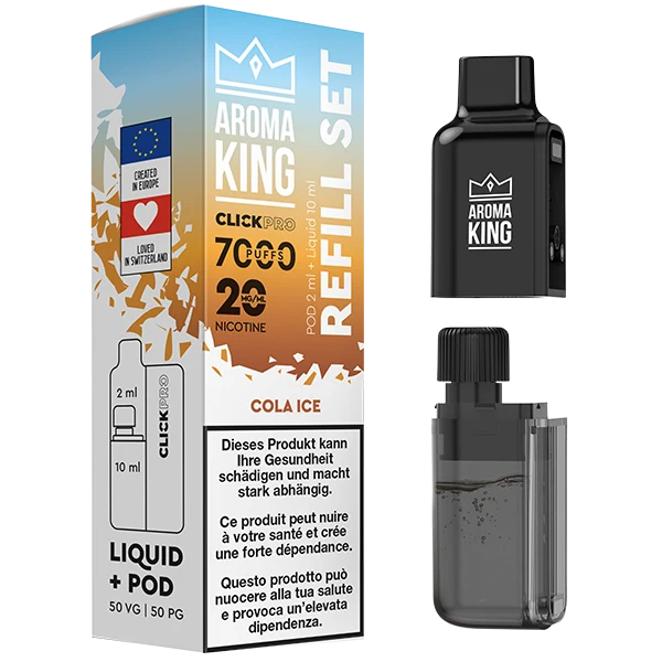 Aroma King Click Pro 7000 Cola Ice (Pod + Liquid)