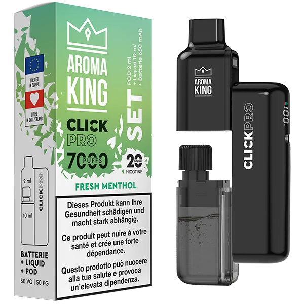 Aroma King Click Pro 7000 SET Fresh Menthol