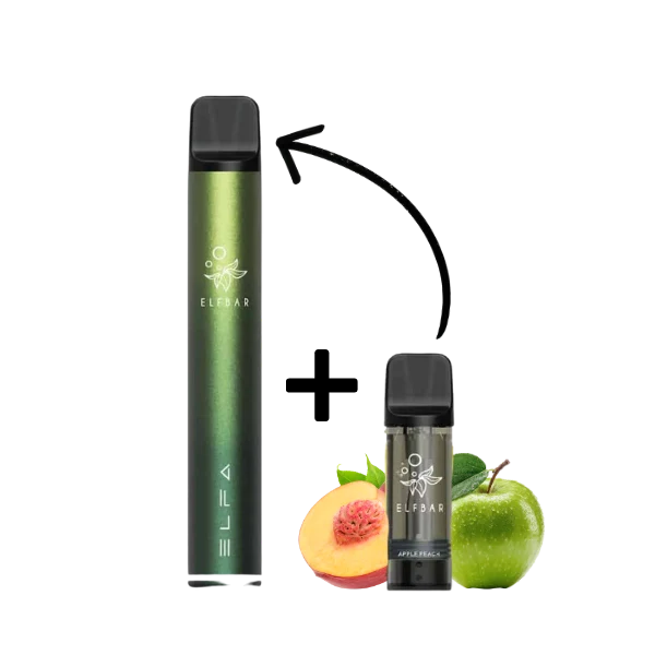 Elfbar ELFA PRO Kit Aurora Green - Apple Peach 20mg