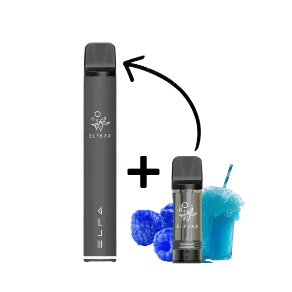 Elfbar ELFA PRO Kit Black - Blue Razz Lemonade 20mg