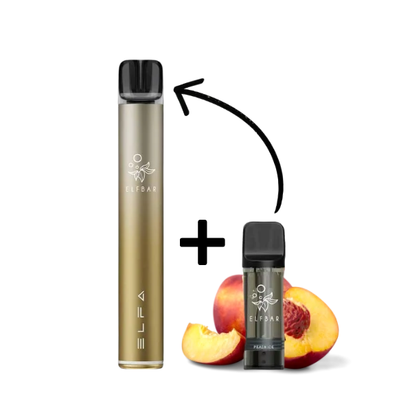 Elfbar ELFA PRO Kit Dark Gold - Peach Ice 20mg