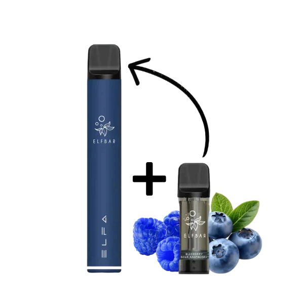 Elfbar ELFA PRO Kit Navy Blue - Blueberry Sour Raspberry 20mg