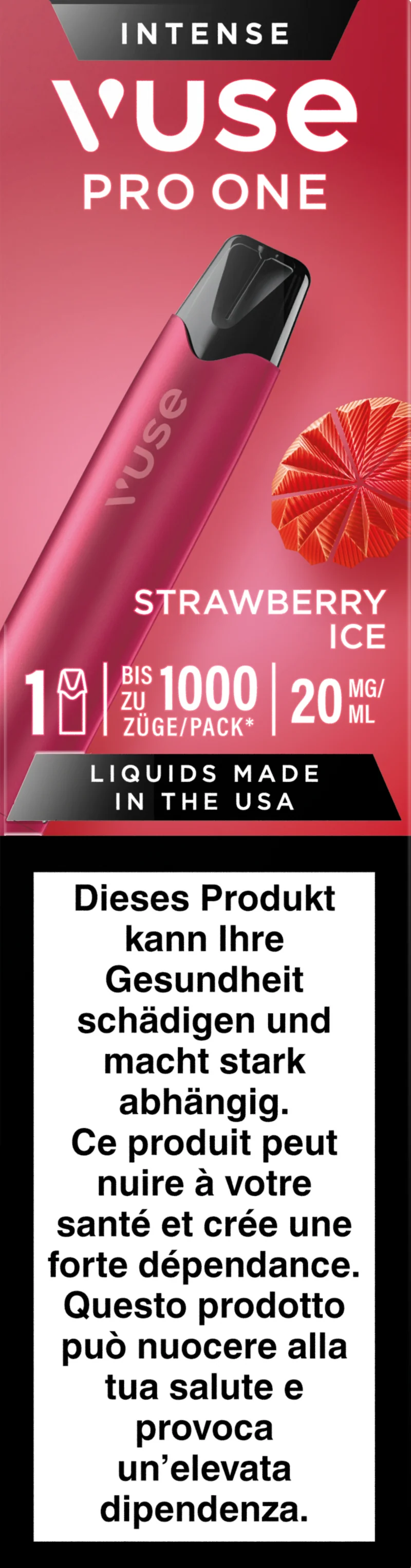 Vuse Pro One Pen Strawberry Ice 20mg