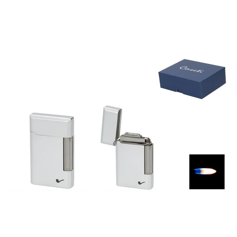 CASETI Paris Flint Lighter - Chrome Satin