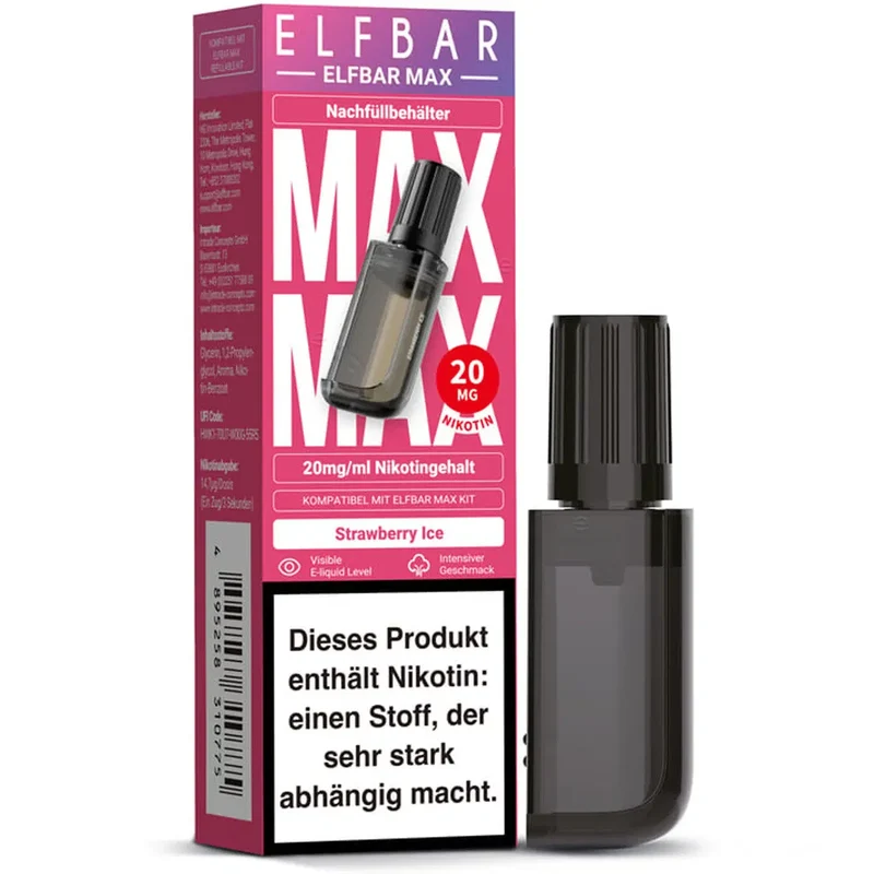 Elfbar MAX – Strawberry Ice – Prefilled Pod