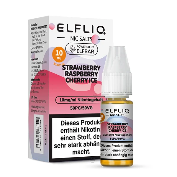 ELFLIQ Strawberry Rasberry Cherry Ice 10mg/ml
